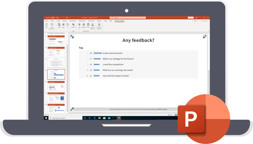 how to add poll in powerpoint