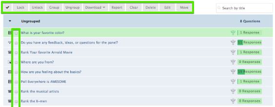 My Polls Action buttons