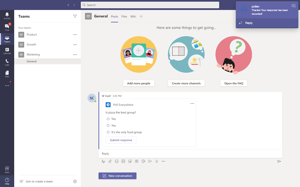 anonymous poll microsoft teams