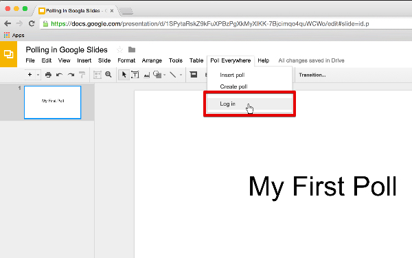 Inserting Activities With Poll Everywhere For Google Slides Poll