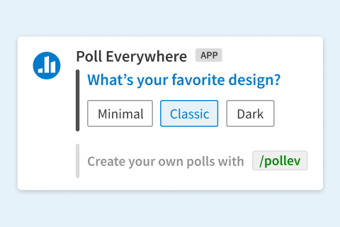 Respond to an activity in Slack